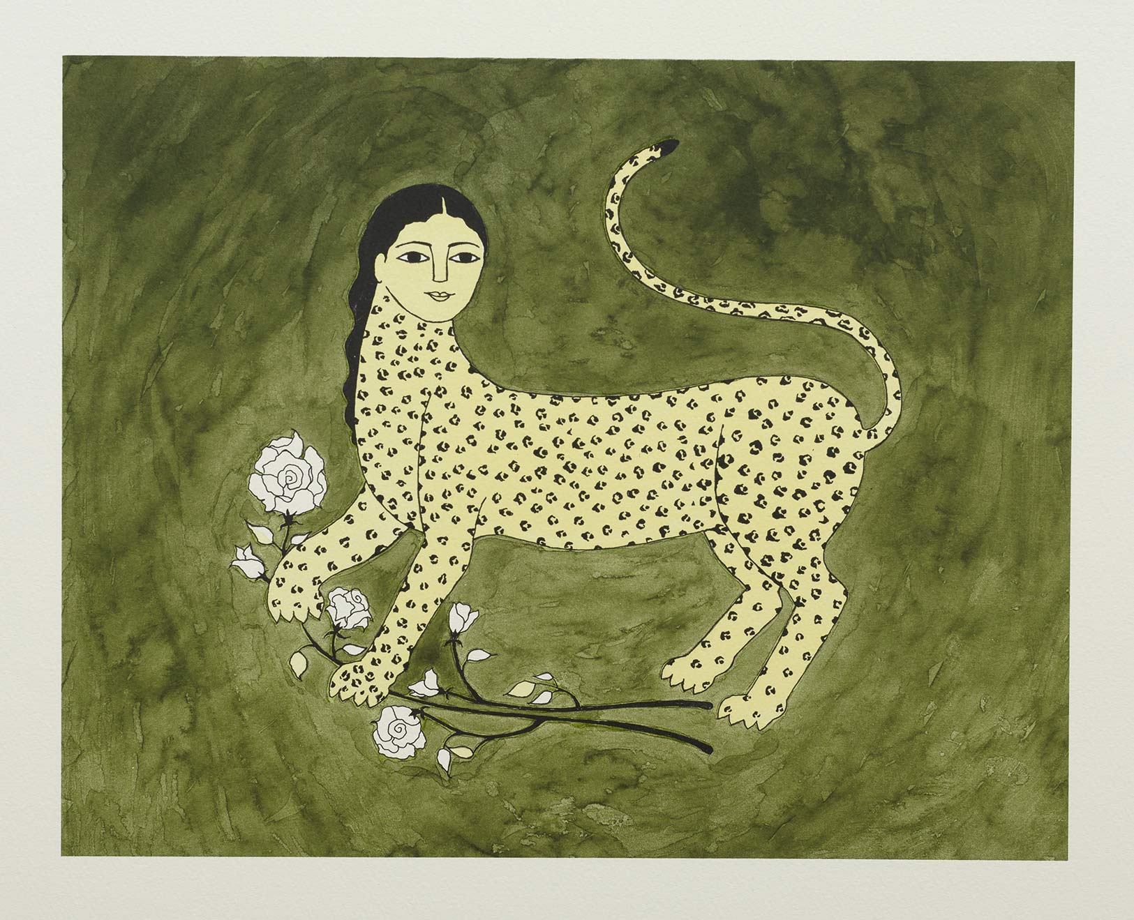 She - Cheetah, Lithograph 41 x 48 cm 2018